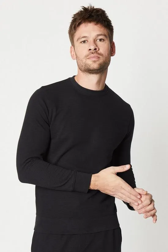 Rib Crew Neck Sweatshirt
