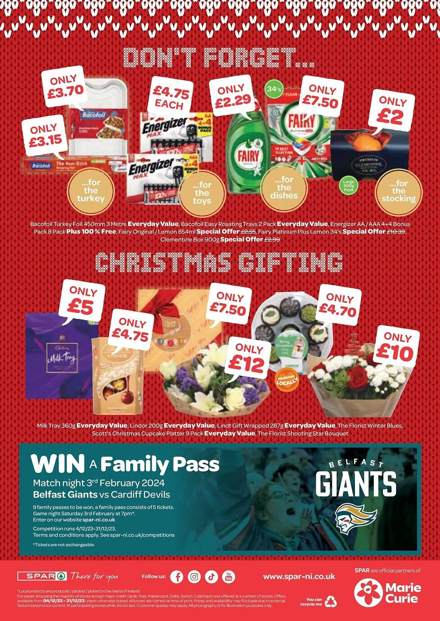 Spar leaflet from 4 December to 31 December 2023 - Catalogue Page 12
