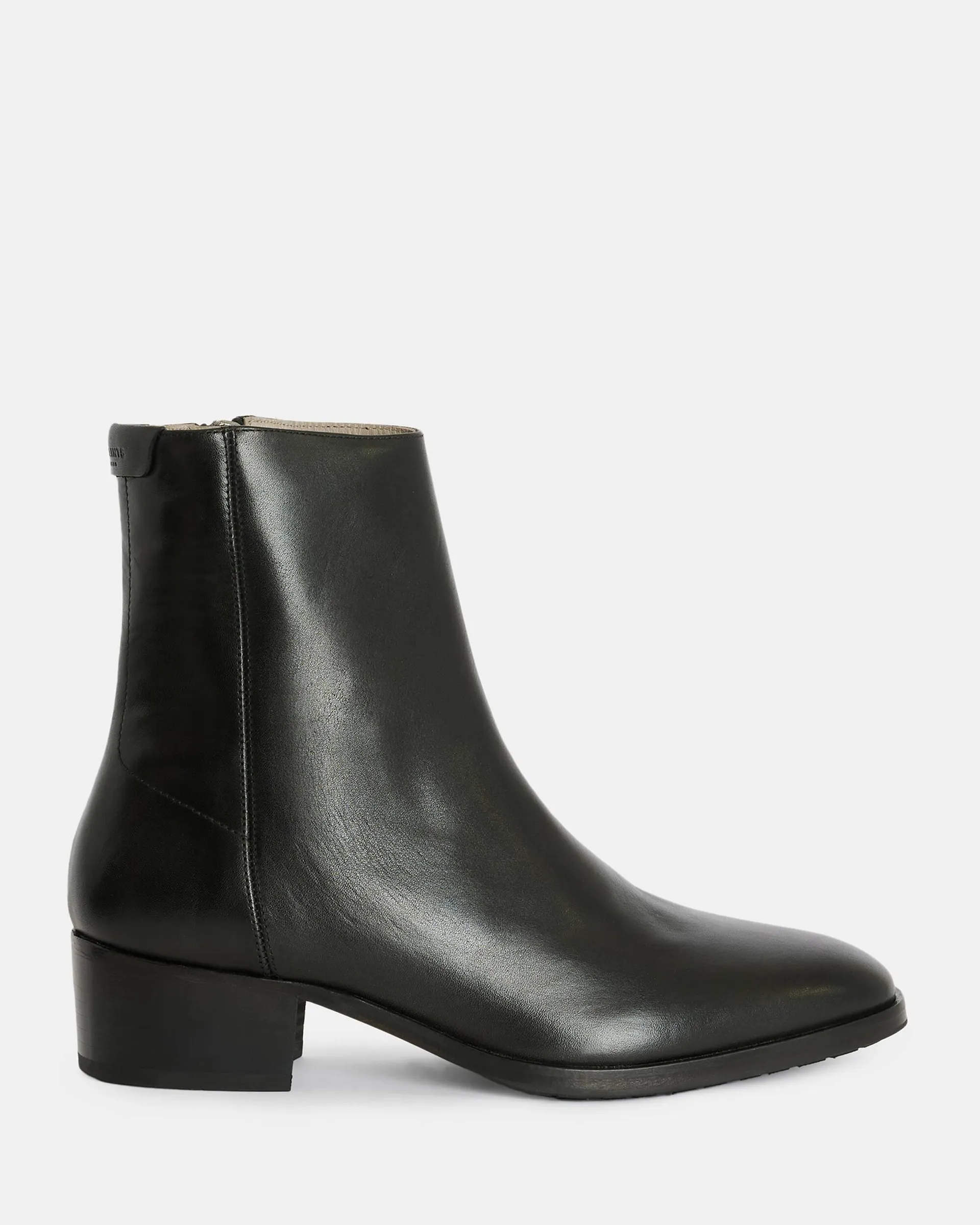Bonham Stacked Heel Leather Boots