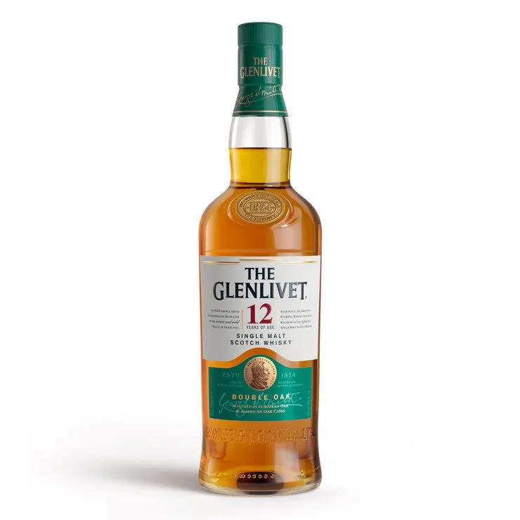 The Glenlivet 12 Year Old Malt Whisky, 70cl