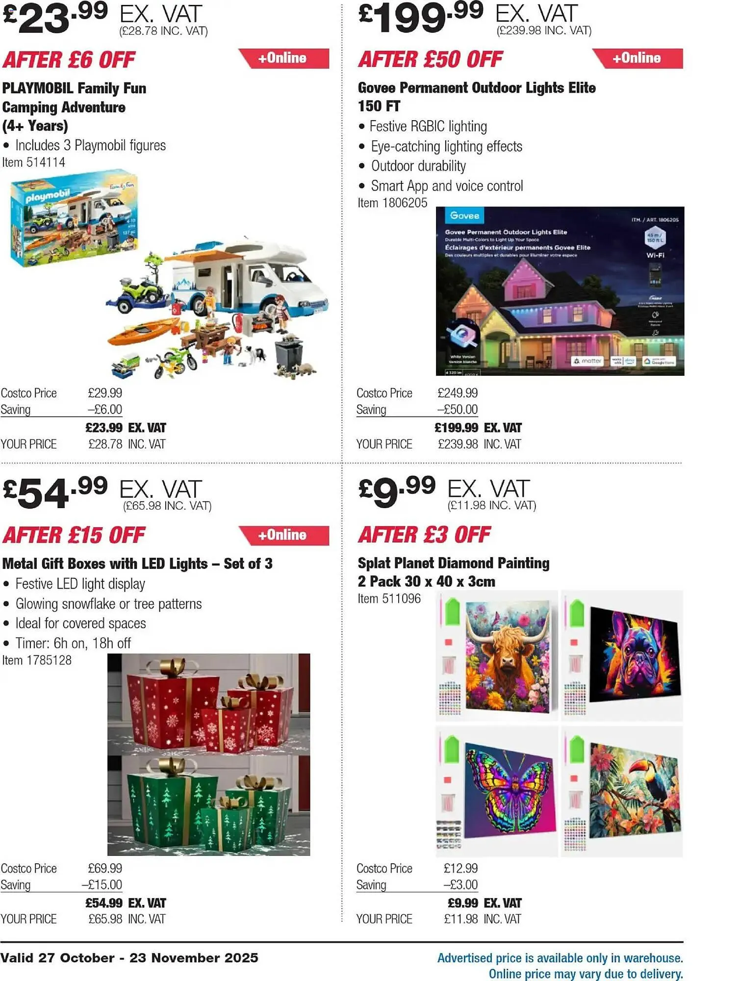 Costco leaflet from 27 October to 23 November 2025 - Catalogue Page 8