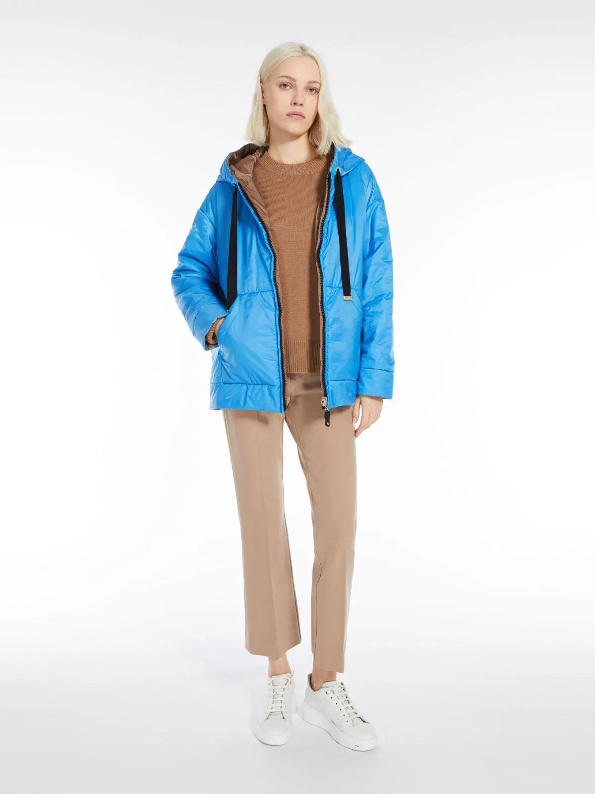 Reversible water-repellent canvas sweatshirt