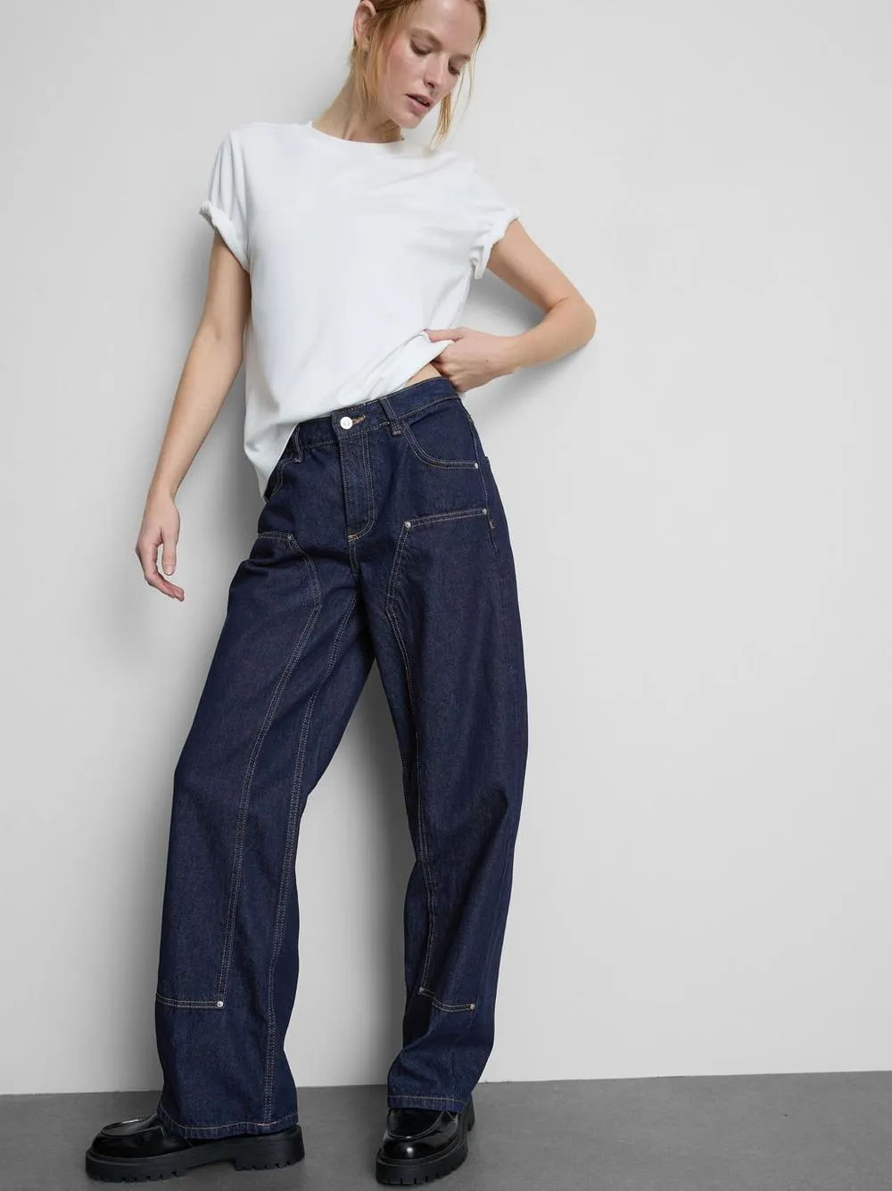 Mid Rise Carpenter Jeans