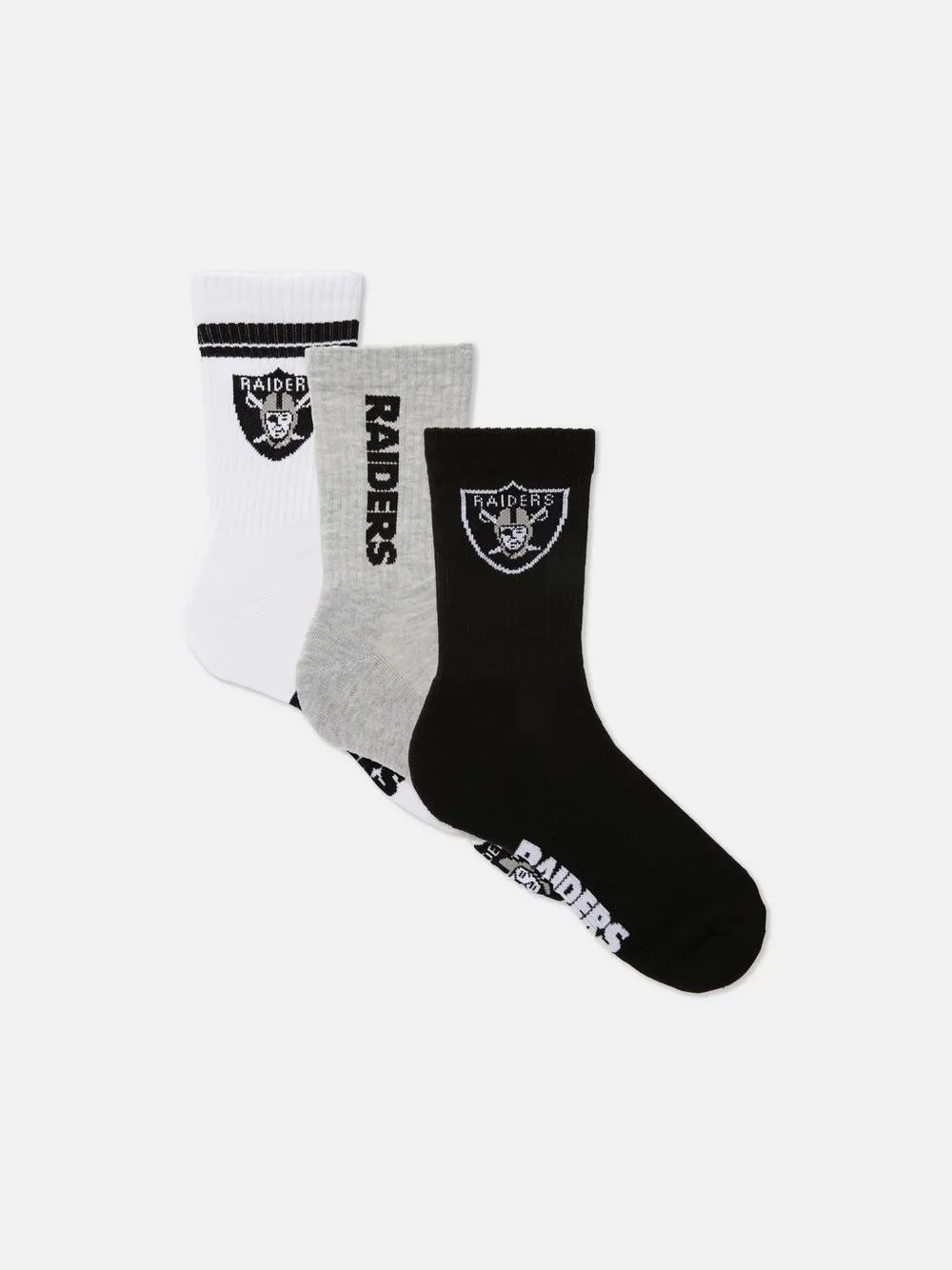 3-Pack NFL Raiders Socks