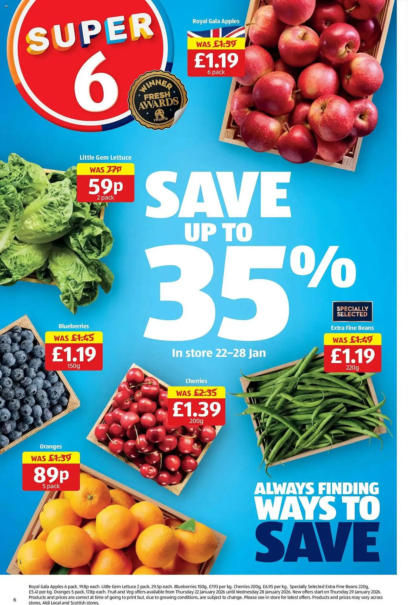 Aldi leaflet from 22 January to 26 January 2026 - Catalogue Page 6
