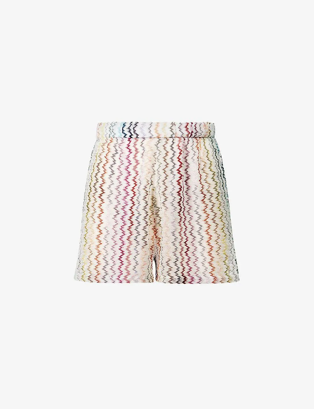 Raschel chevron woven shorts