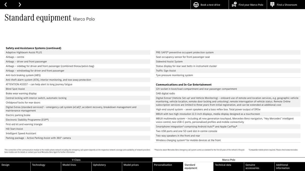 Mercedes Benz V-Class from 13 September to 13 September 2025 - Catalogue Page 46