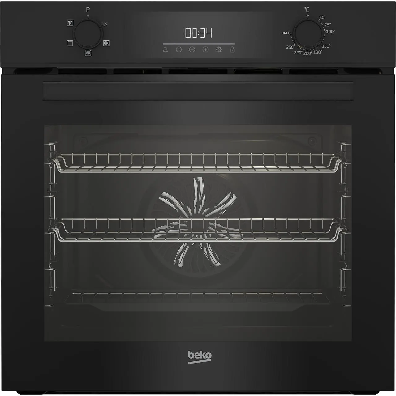 Beko AeroPerfect™ RecycledNet® BBIF22300B Built In Electric Single Oven - Black - A Rated