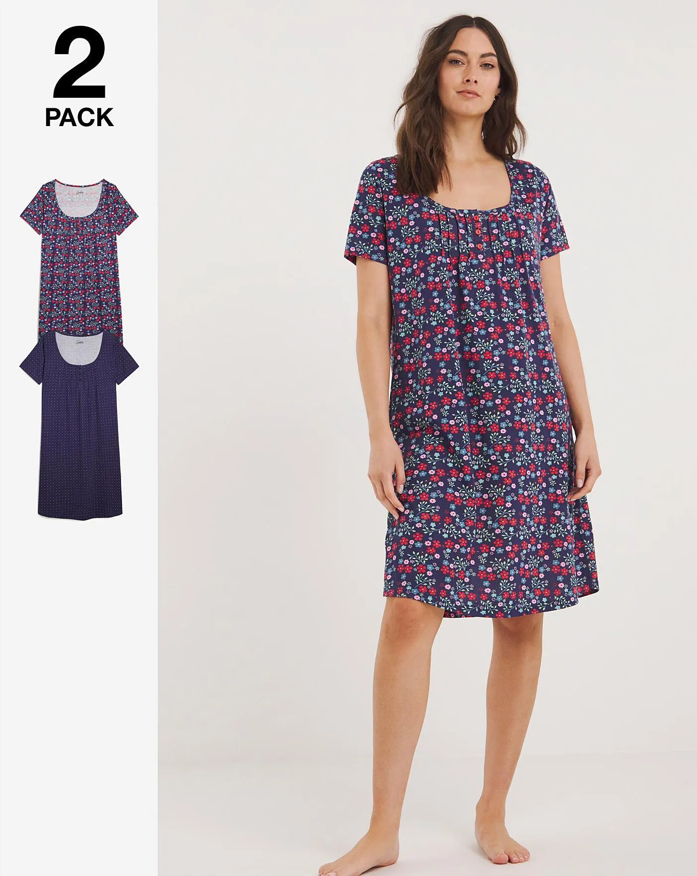 Pretty Secrets Value 2 Pack Midi Nighties