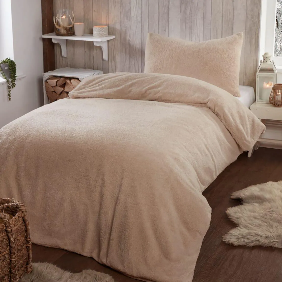 Simply Teddy Natural Duvet Set - Single