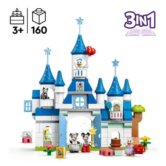 LEGO DUPLO Disney 3-in-1 Magical Castle Toddler Toy Set 10998