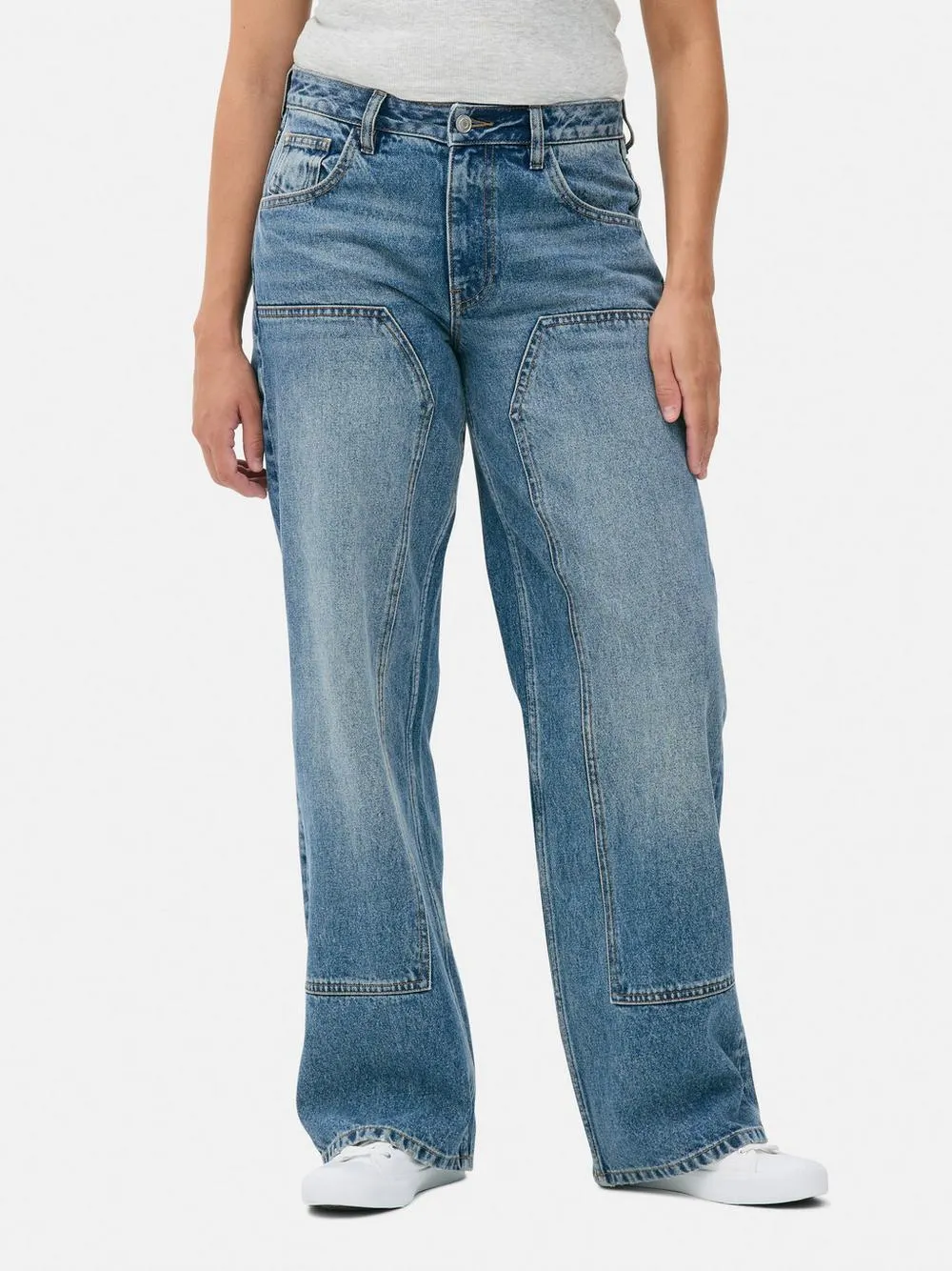 Mid Rise Baggy Carpenter Jeans