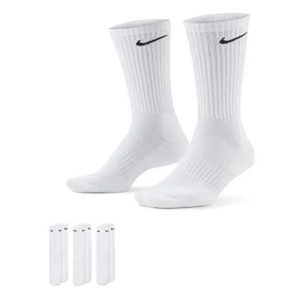 Everyday 3 Pack Cotton Cushioned Crew Socks Mens
