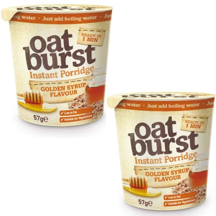 Oatburst Instant Porridge Golden Syrup, 57g