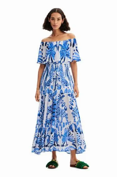 Stella Jean ruffle midi dress