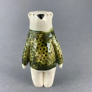 Bear with Olive Jumper