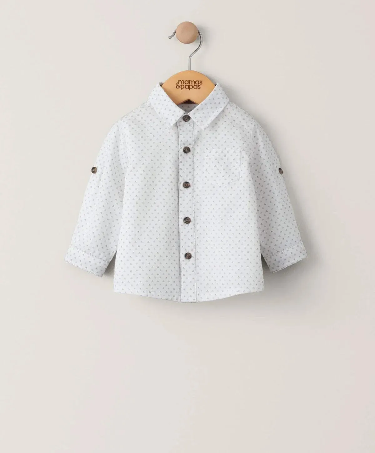 Floral Long Sleeved Shirt - White