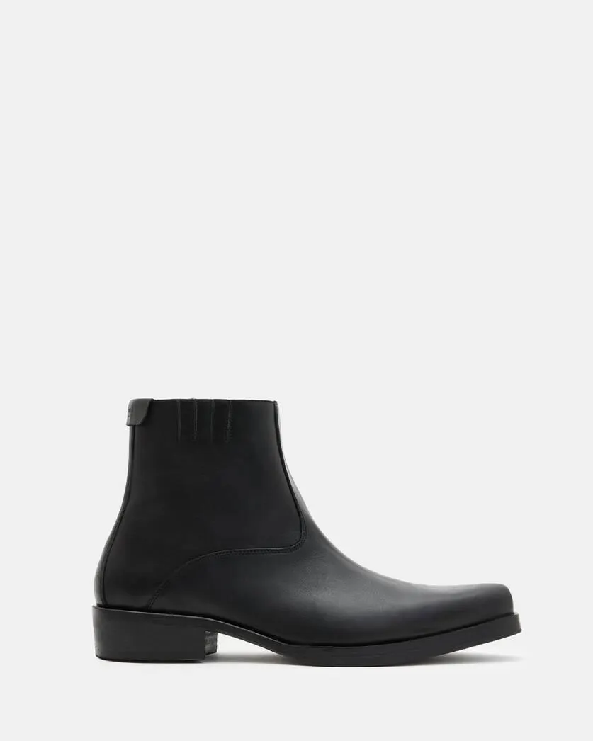 Booker Leather Zip Up Boots