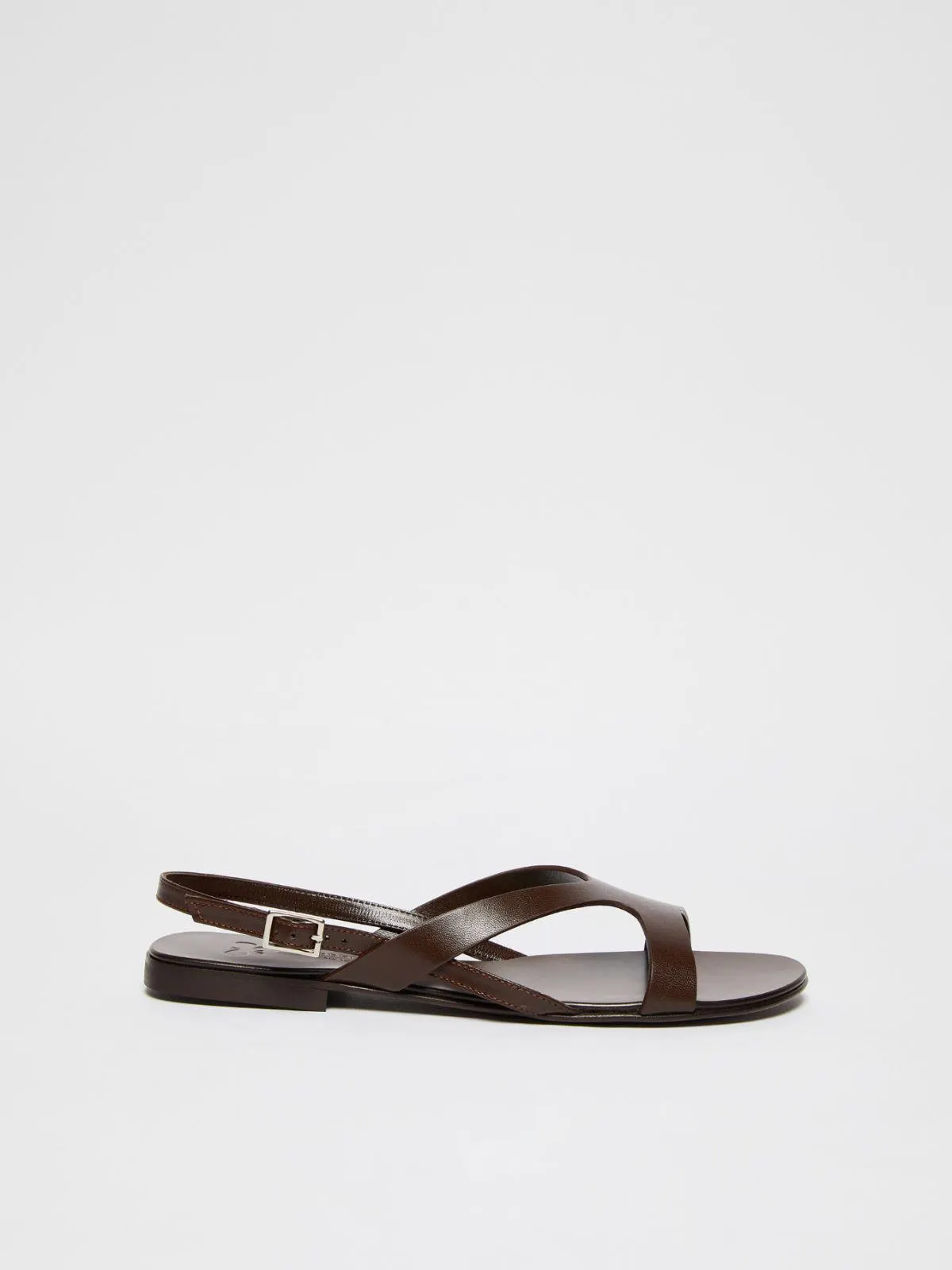 Flat leather sandals