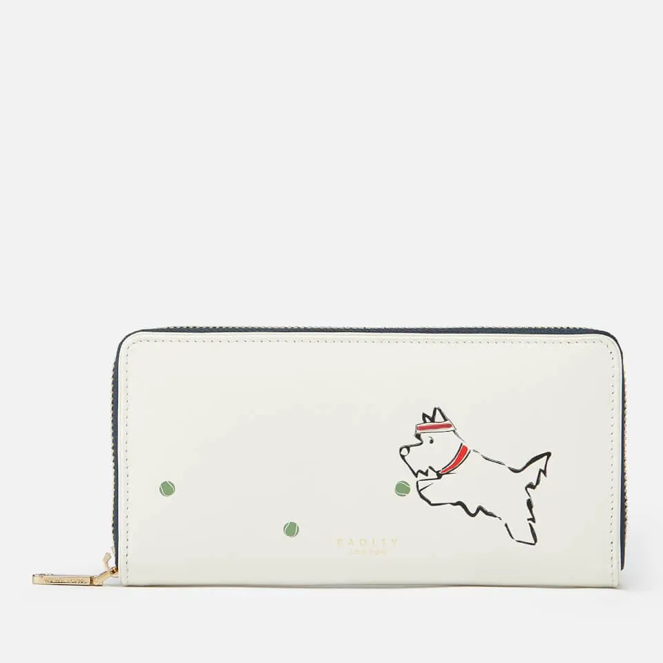 Radley Women's Tennis Large Zip Around Matinee Purse - Chalk