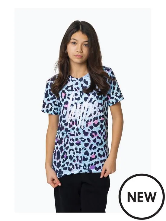 Girls Multi Ice Leopard T-shirt