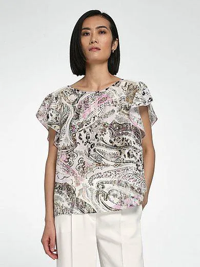 Top in silk mix