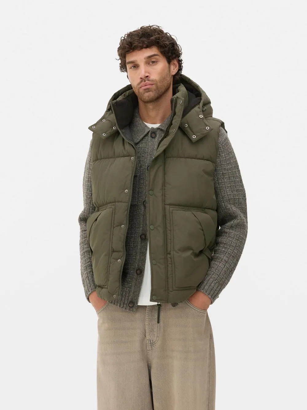 Hooded Zip-Up Gilet