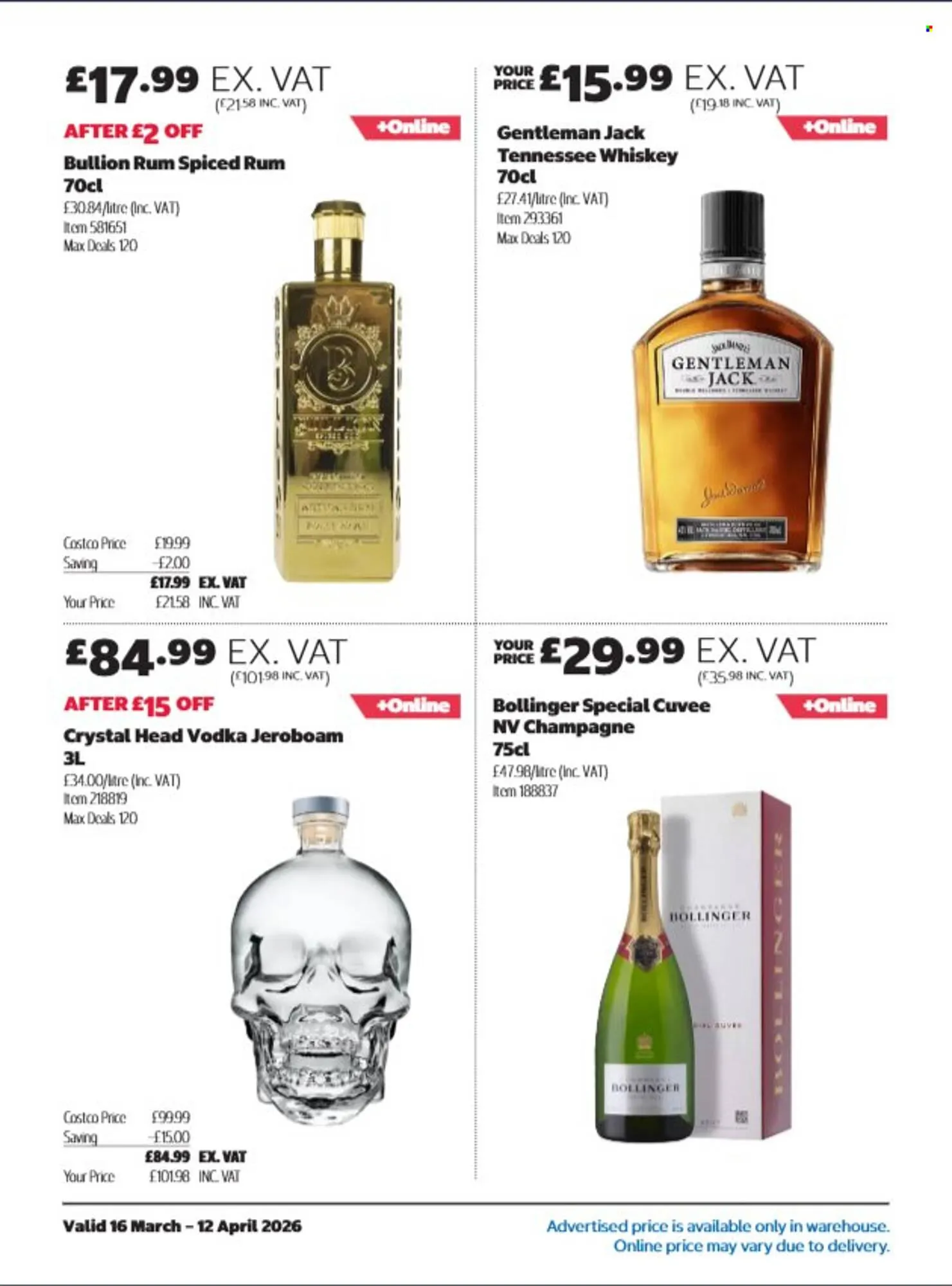 Costco leaflet from 16 March to 12 April 2026 - Catalogue Page 10