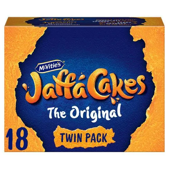 McVitie's Jaffa Cakes Original Chocolate Biscuits Twin Pack 18 Cakes, 198g