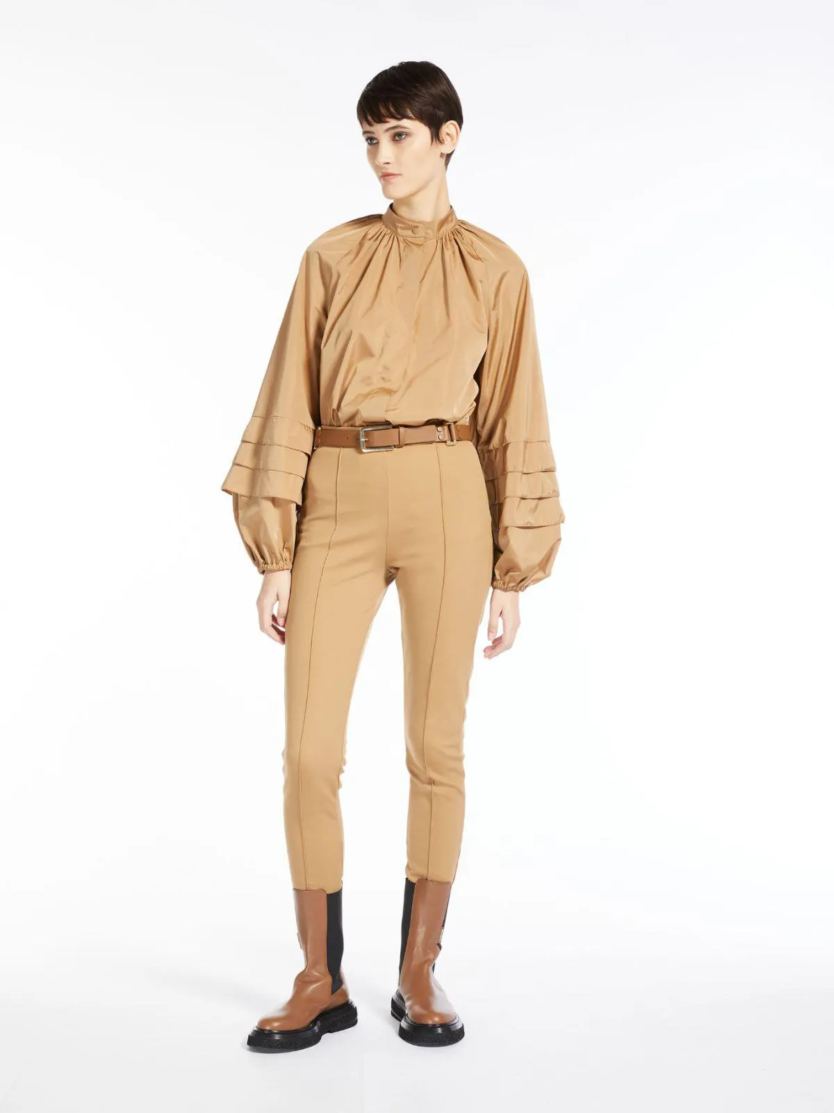 Stretch jersey leggings