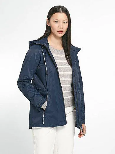 Jacket with zip-off hood