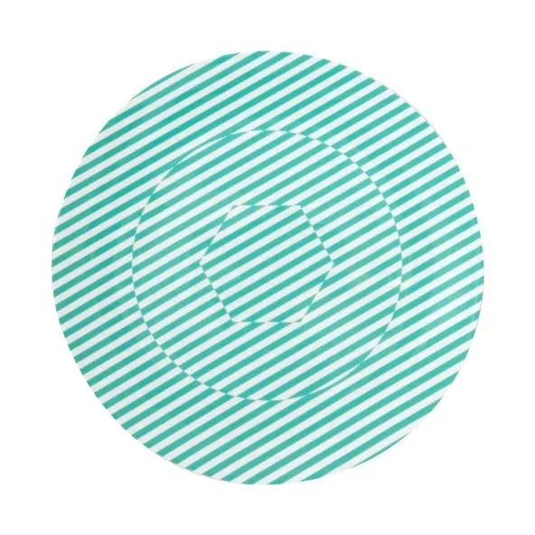 Richard Brendon Superstripe Eau de Nil Coupe Plate, 32cm