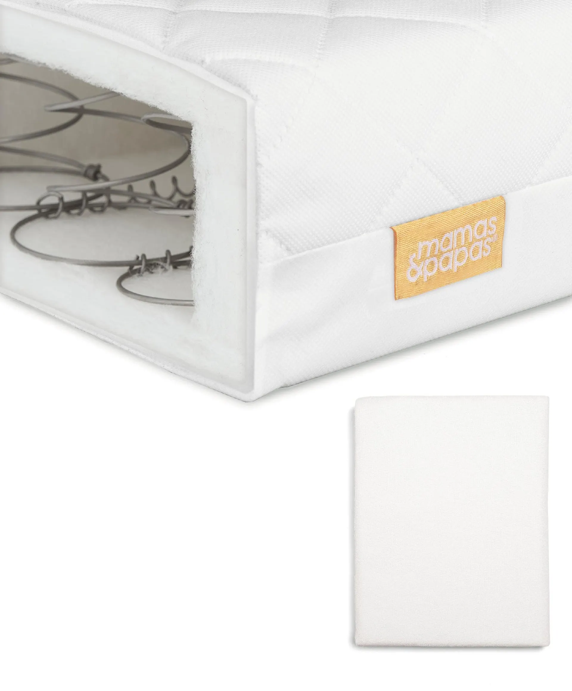 Essential Spring Cotbed Mattress & Anti-Allergy Mattress Protector Bundle
