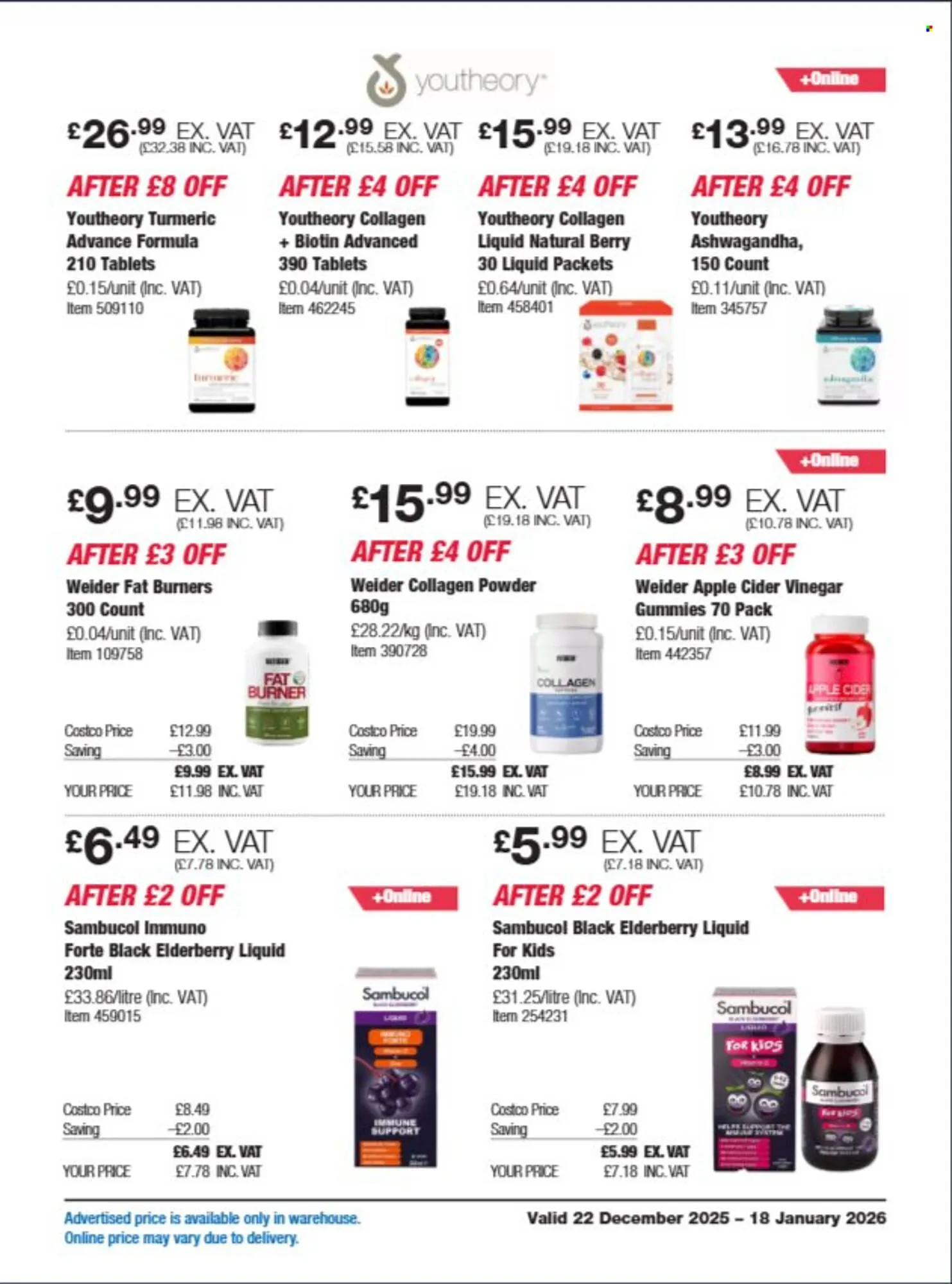 Costco leaflet from 22 December to 18 January 2026 - Catalogue Page 15