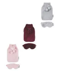 Hot Water Bottle with Eye Mask