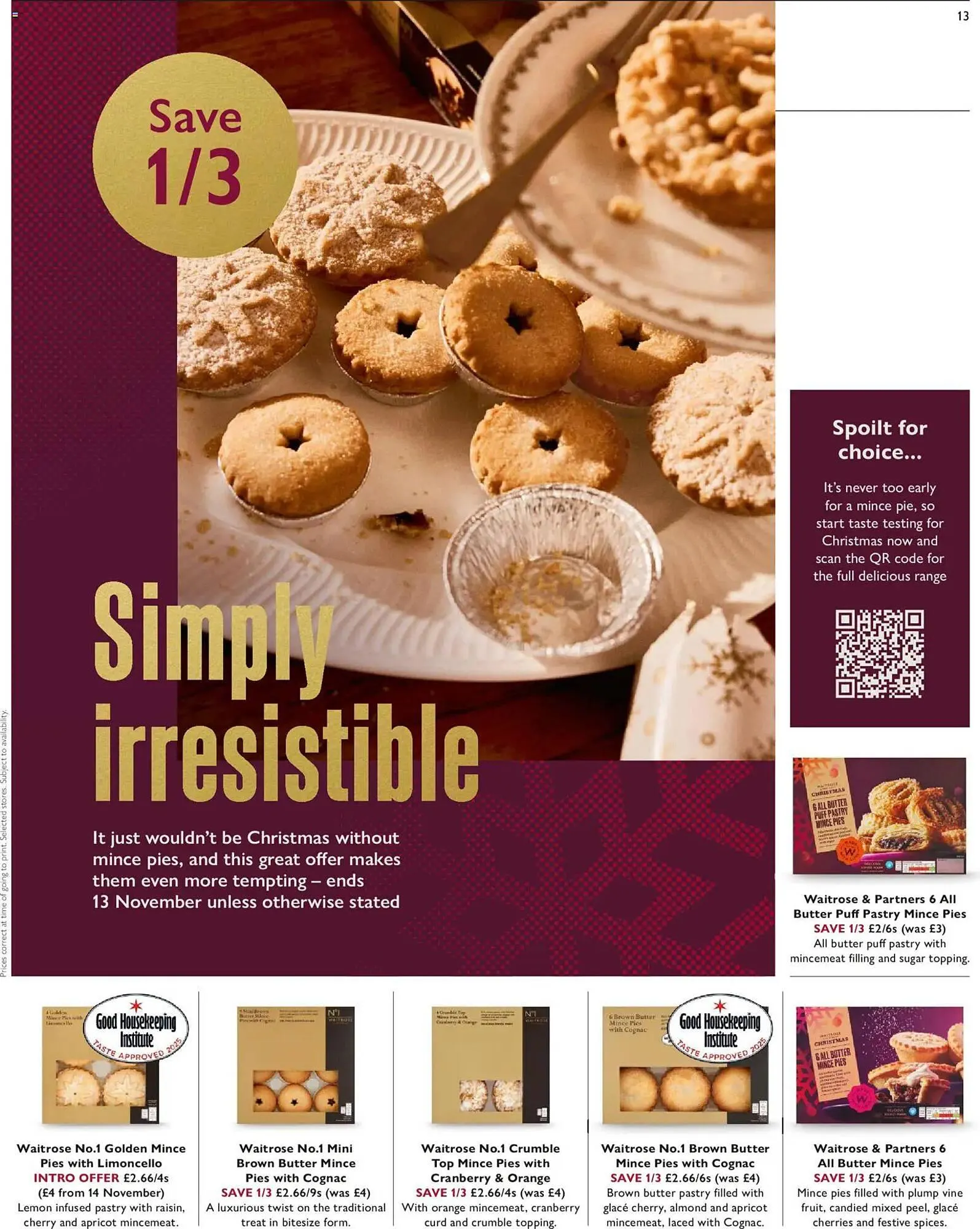 Waitrose catalogue from 6 November to 13 November 2025 - Catalogue Page 13