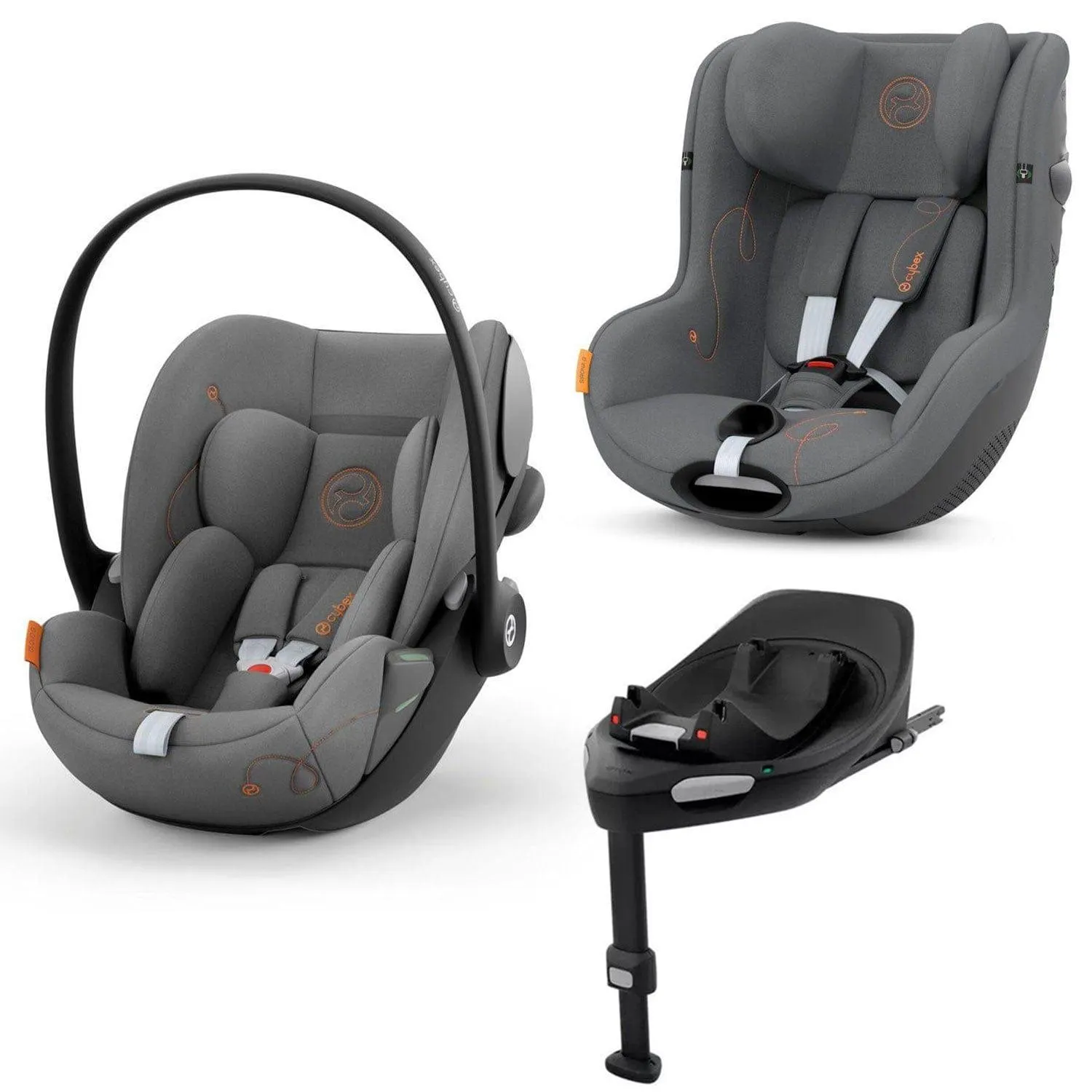 Cybex G Car Seat Bundle in Lava Grey