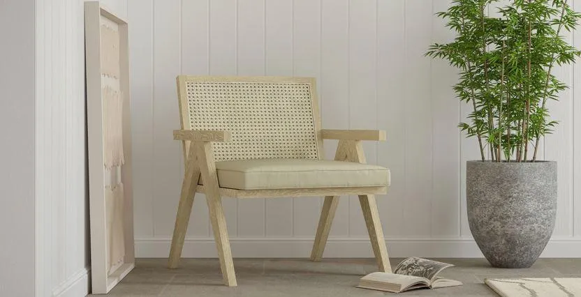 Light Vintage Rattan Chair