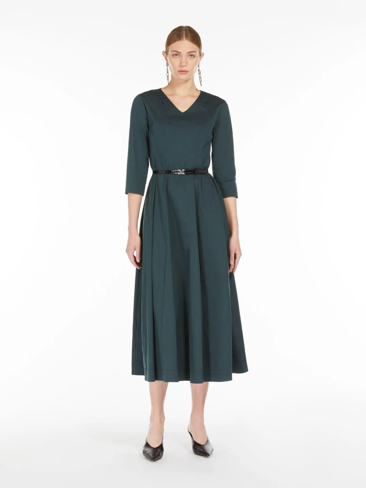 Stretch cotton dress