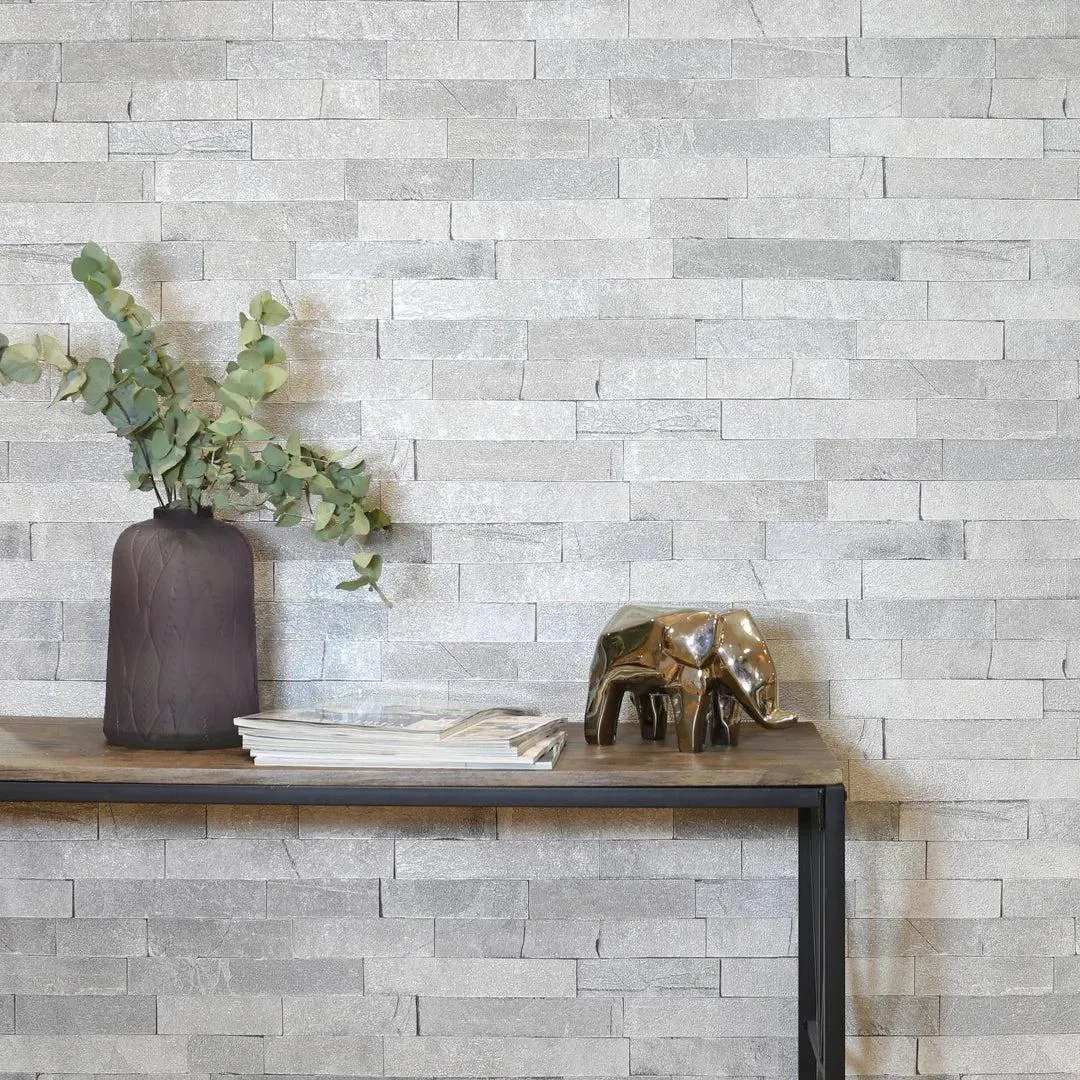 Graphite Slate Wallpaper in Grey