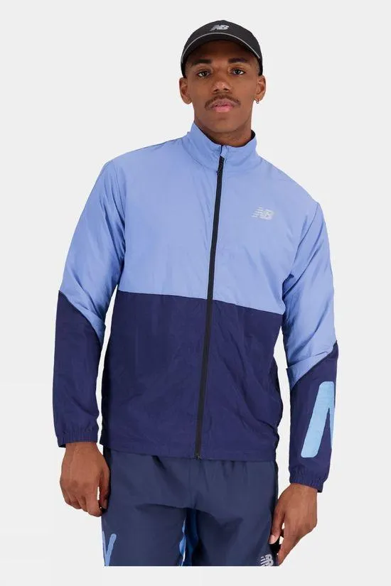 New Balance Mens Printed Impact Run Jacket