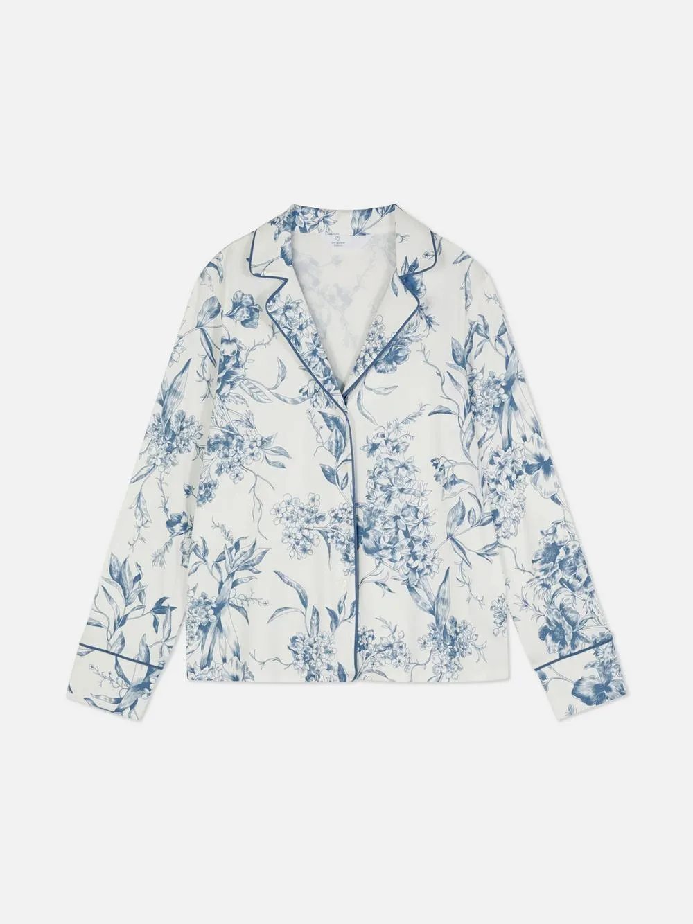 Floral Jersey Pyjama Shirt