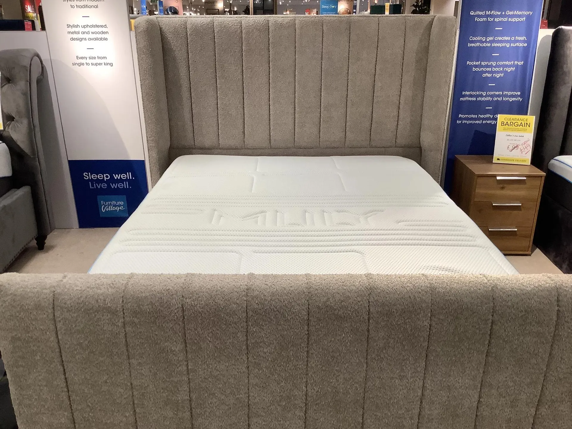 Eira Kingsize high end ottoman bed frame