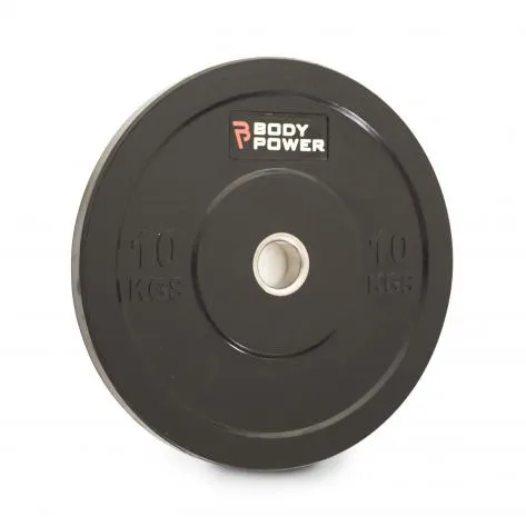 Body Power 10Kg Solid Rubber Olympic Weight Plate (x1)