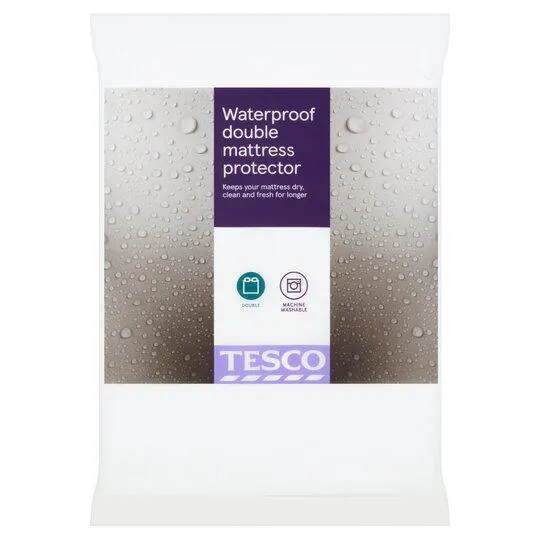 Tesco Waterproof Towelling Protector Double