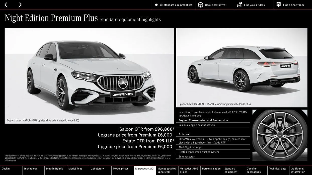 Mercedes Benz New E-Class Saloon from 31 August to 31 August 2025 - Catalogue Page 46