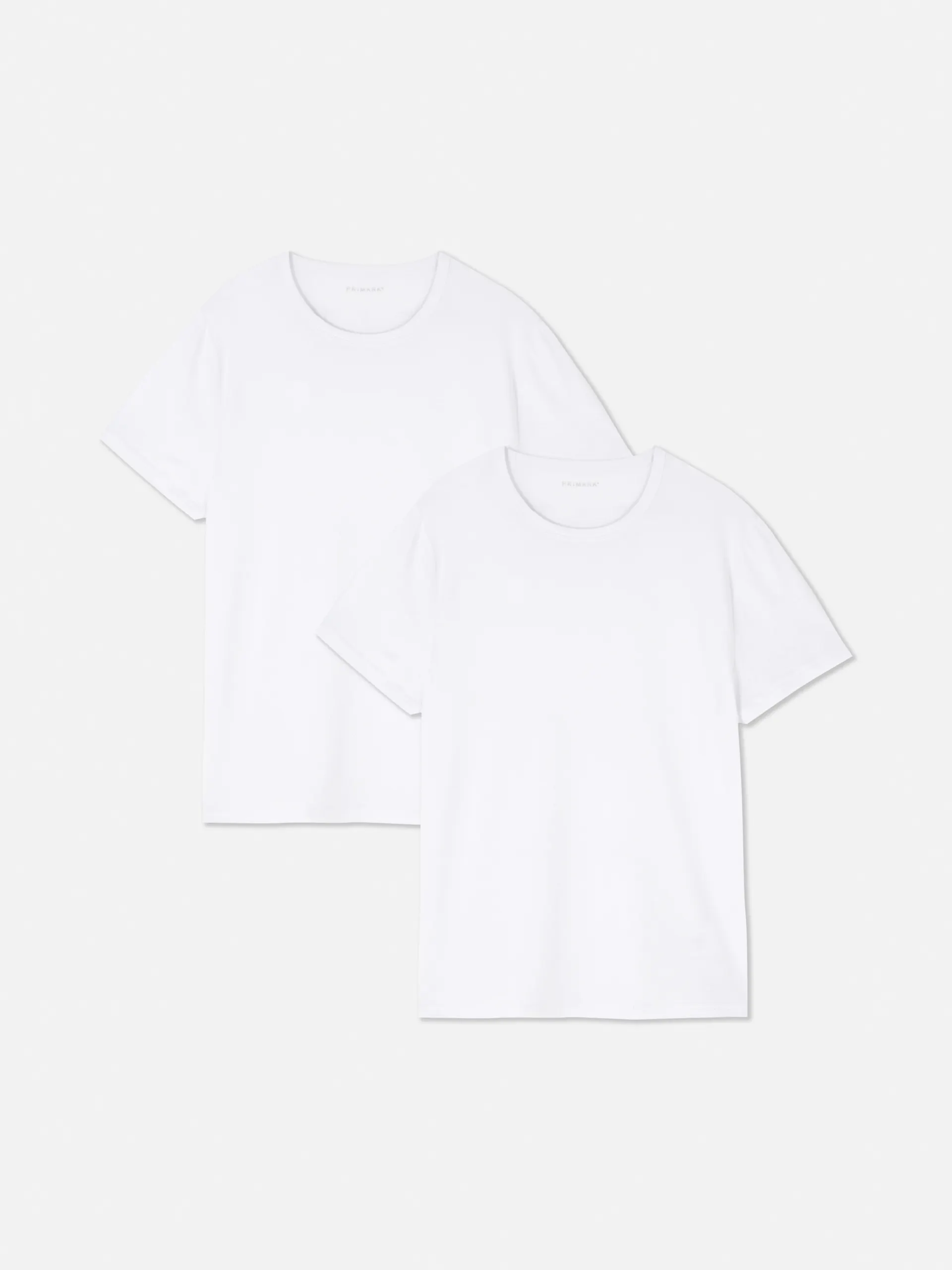 T-shirts met ronde hals en korte mouwen, set van 2