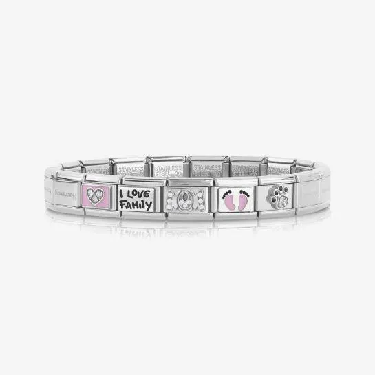 Nomination CLASSIC Composable Family Love Charm Bracelet 339088/20