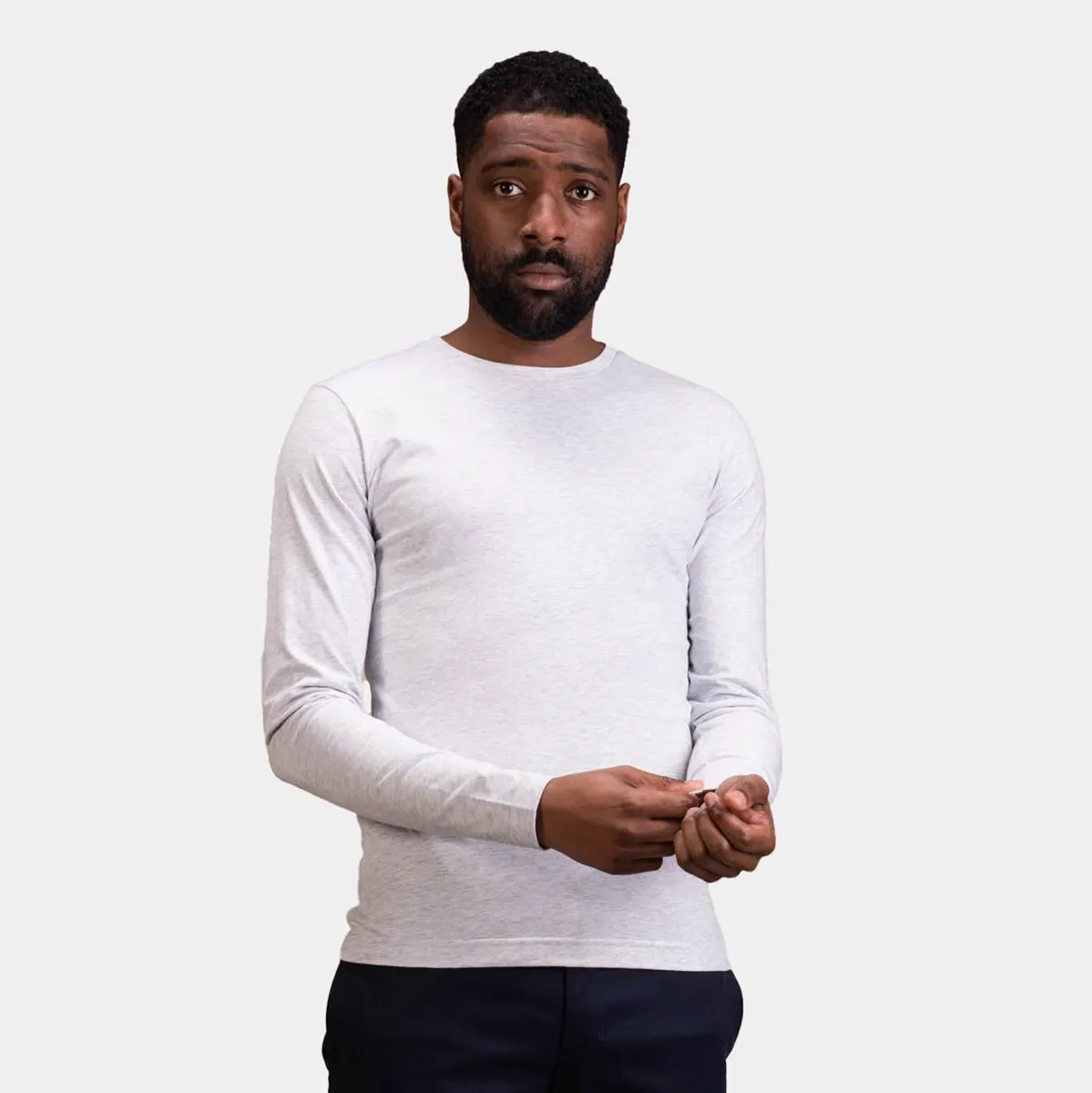 Light grey melange t-shirt