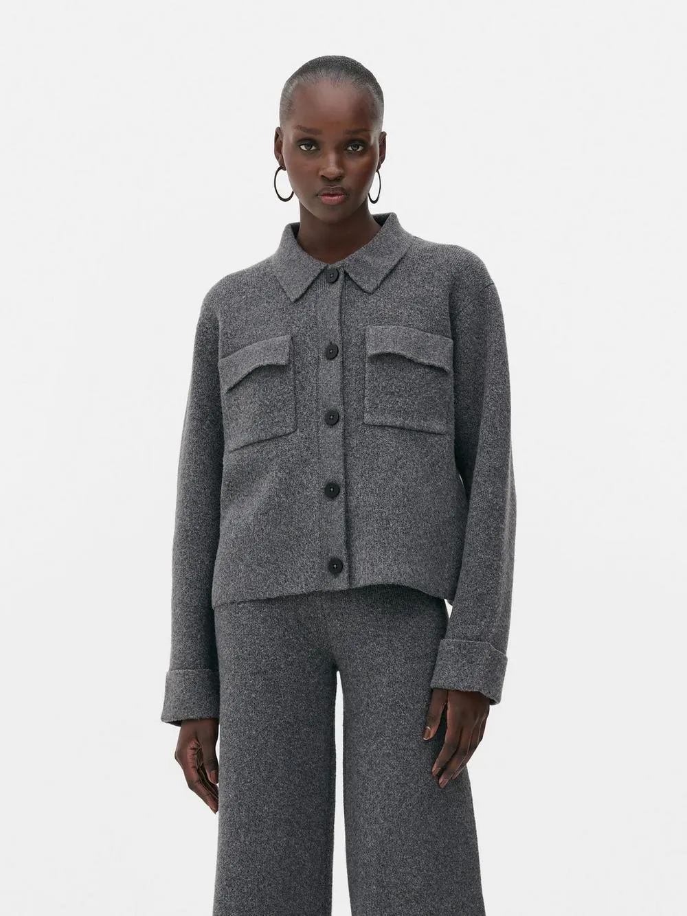 Giacca lavorata a maglia con bottoni